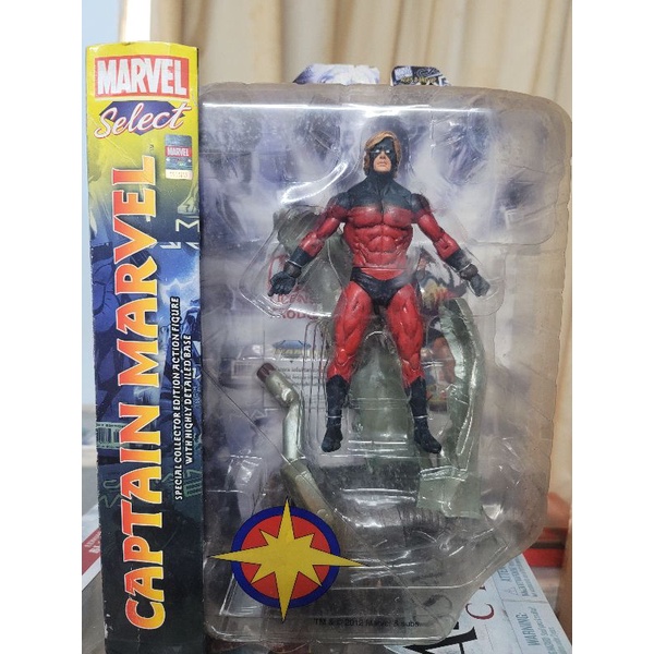 盒微損全新Marvel Select Captain Marvel 男驚奇隊長Action Figure