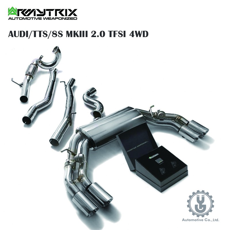 Armytrix AUDI/TTS/8S MKIII 2.0 TFSI 4WD 排氣系統 全新空運【YGAUTO】