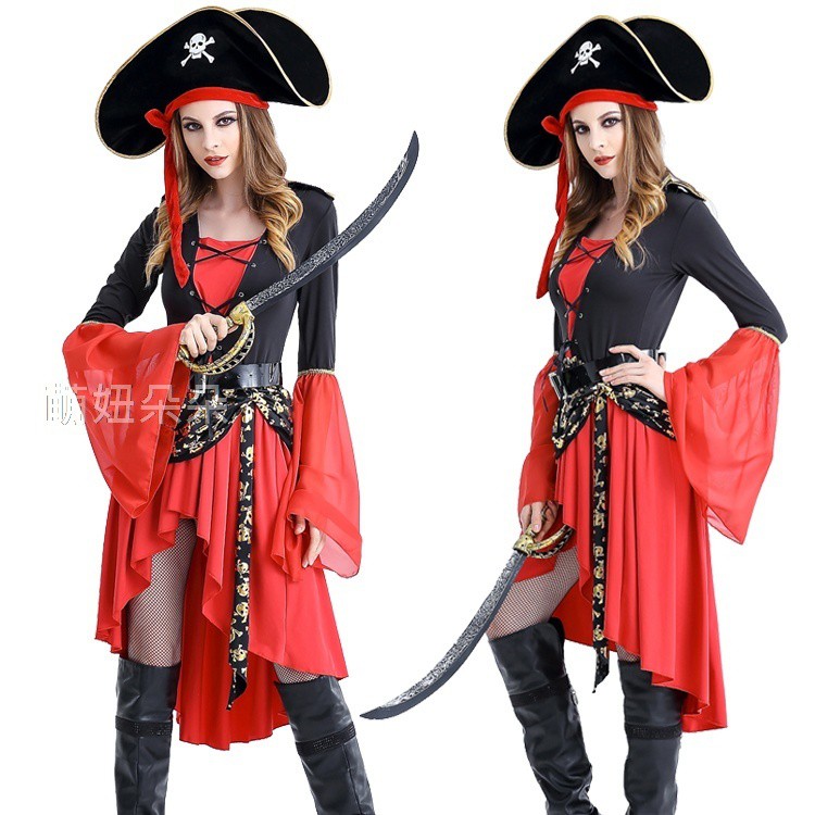 萌妞朵朵 海賊 神鬼奇航成人款 成人公主裙衣服成人連衣裙 萬聖節 聖誕節 尾牙 派對 蝦皮購物