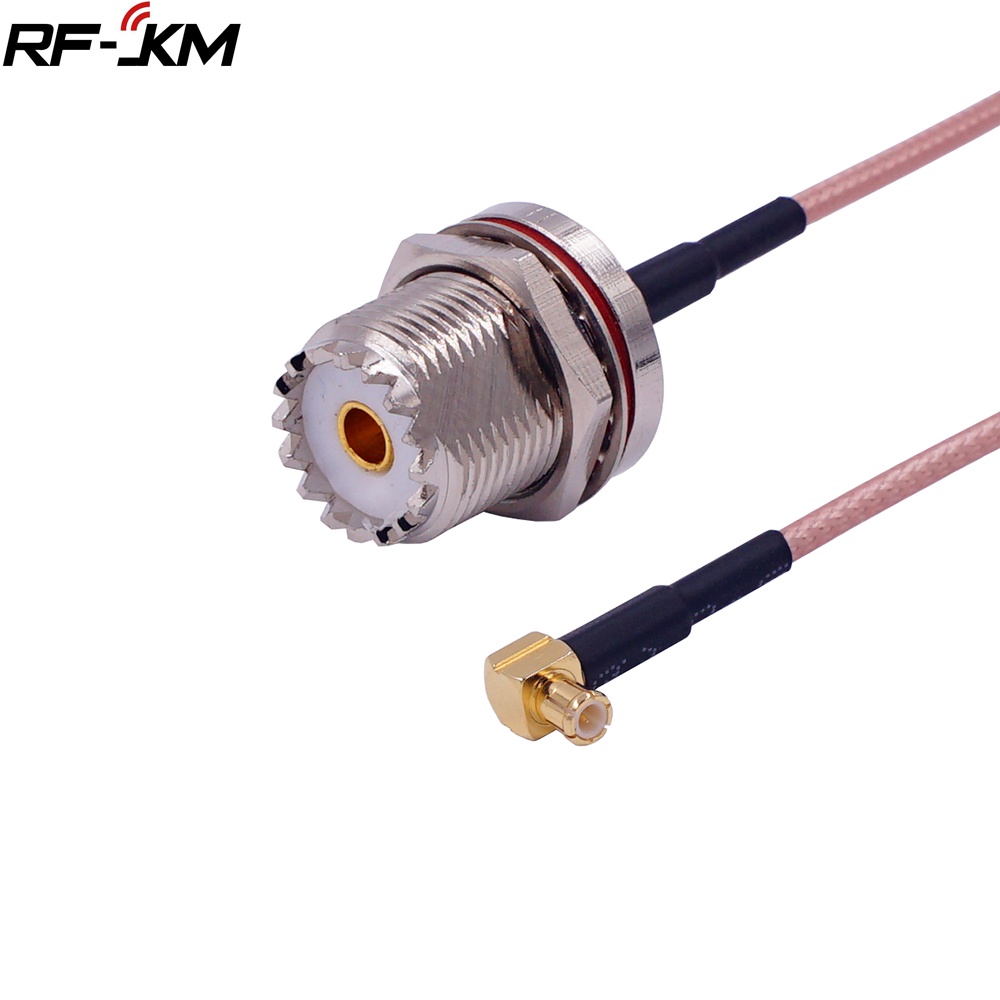 Uhf 母頭到 MCX 公頭直角 RG316 尾纖電纜 MCX 到 UHF SO239 適配器 RF 同軸電纜組件