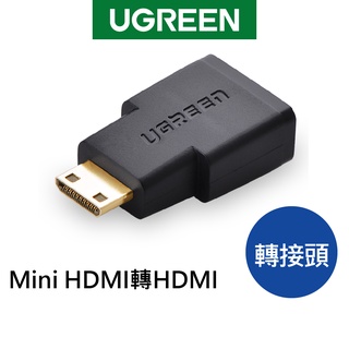 綠聯 Mini HDMI轉HDMI 轉接頭 1080P 公轉母 轉換頭【Water3F】