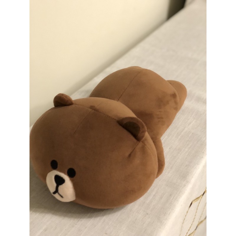 [二手] 正版line friends熊大趴睡午睡枕