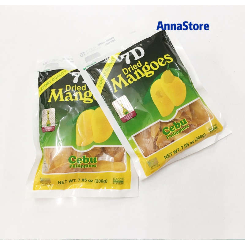 菲律賓🇵🇭進口7D Mangoes 芒果乾 200g（芒果乾本身會因天氣變化帶點濕介意者麻煩別下單）即期促銷145元