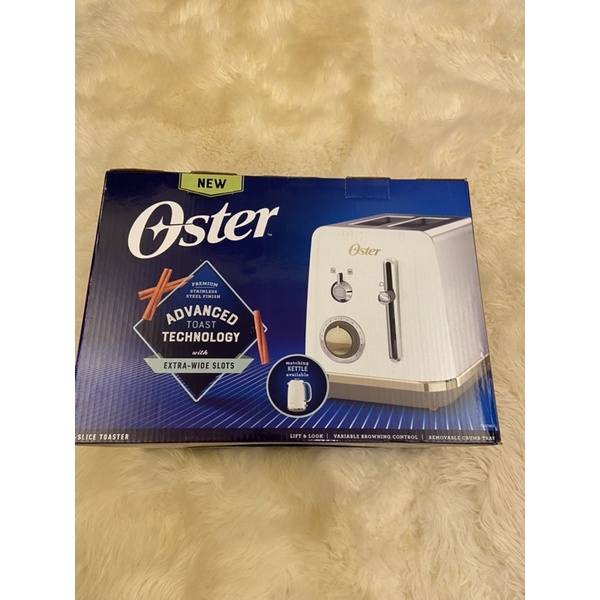 全新 美國OSTER(TAST800)白色烤麵包機
