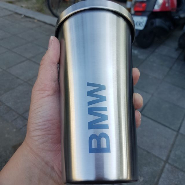 全新未使用 BMW 304不鏽鋼隨行杯 保溫杯 附吸管