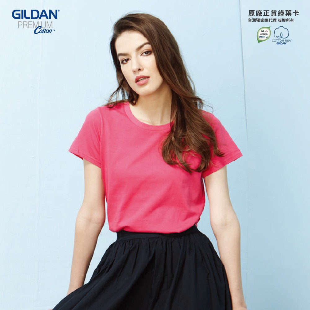 【官方直送】Gildan   吉爾登   76000L   亞規柔棉修身女T恤   美國進口