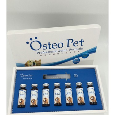 嘉年華寵物~Osteo Pet 歐斯沛 寵物 關節保健 保養液 口服 玻尿酸 一盒7瓶 20毫升/瓶 附餵食器
