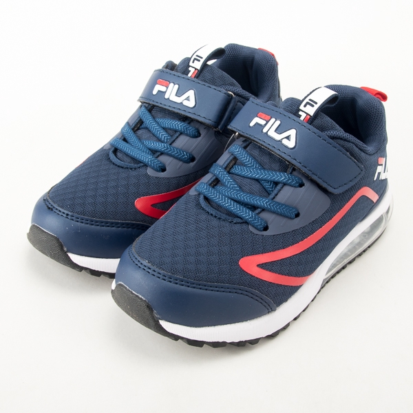 FILA  兒童氣墊慢跑鞋-藍 3-J804U-331  現貨  零碼出清