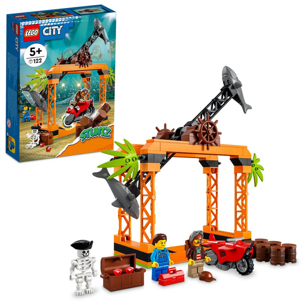 現貨 樂高 LEGO  City  城市系列 60342	鯊魚攻擊特技挑戰組 全新未拆 公司貨