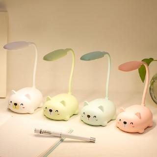 卡通動物檯燈 USB充電檯燈 LED小臺燈 學生學習閱讀護眼LED檯燈 小夜燈 書桌 閱讀檯燈 臺燈 無線桌燈