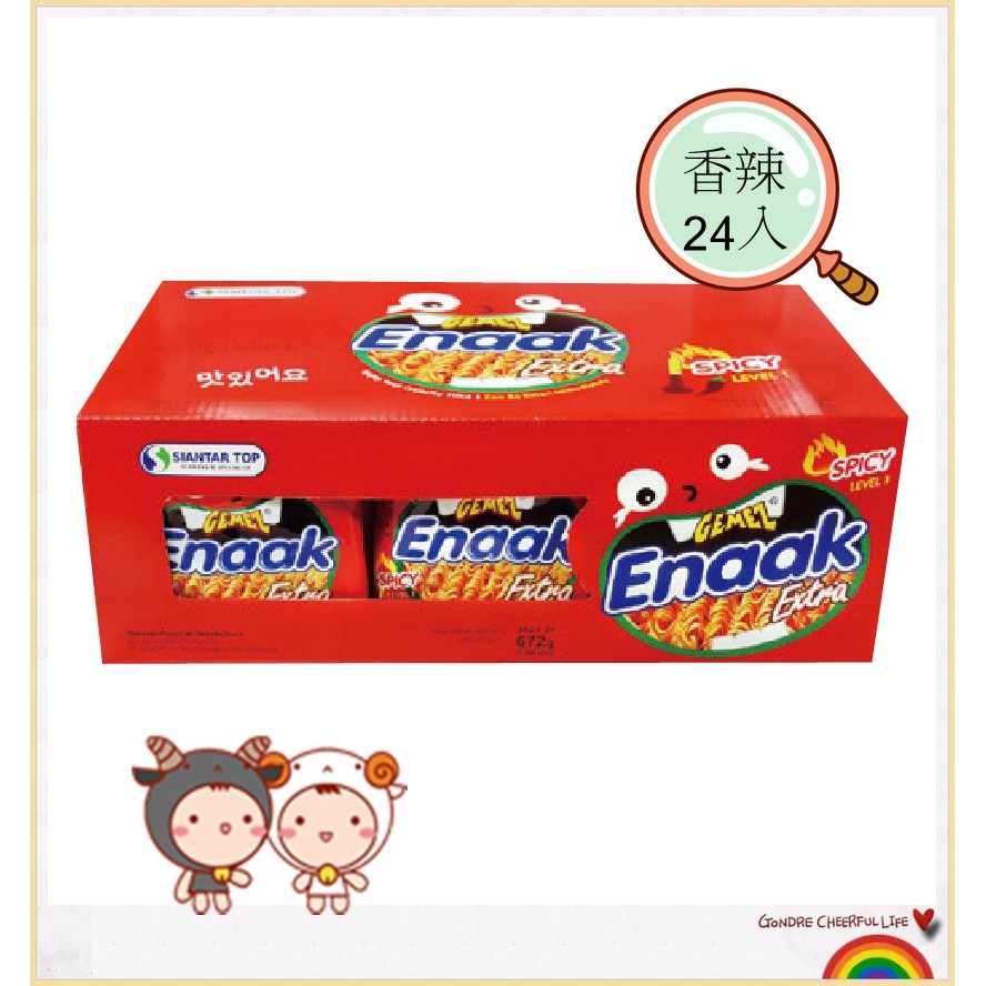 【Enaak】韓式小雞麵(香辣味)--(一盒24入)-每筆訂單每次最多購1盒