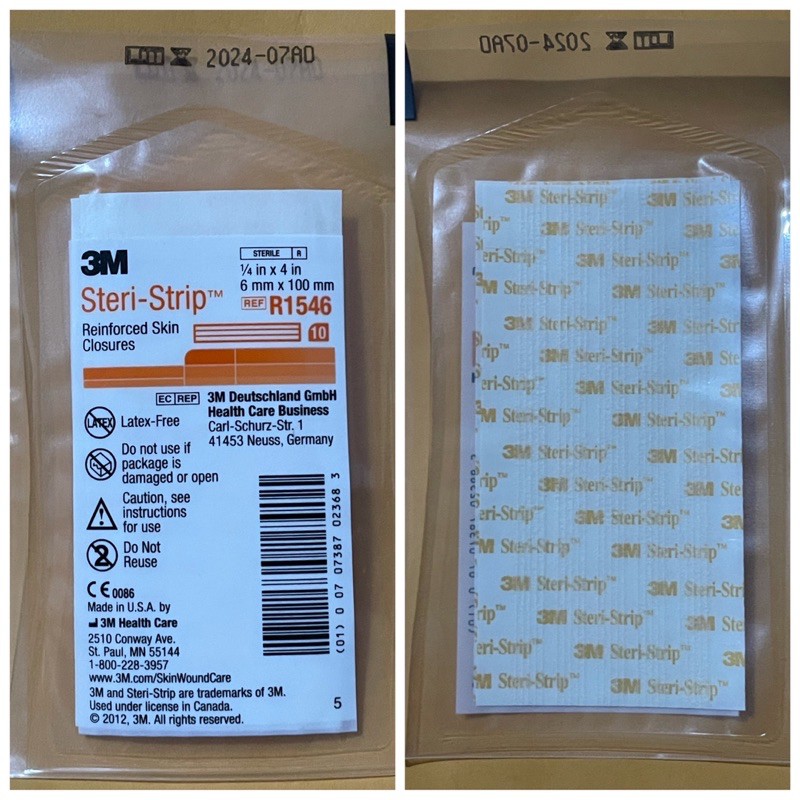 「全新」Steri-Strip 3M免縫膠帶、美容膠、剖腹產用 R1547/R1546