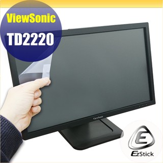 【Ezstick】優派 ViewSonic TD2220 22吋寬 靜電式LCD液晶螢幕貼 (可選鏡面或霧面)