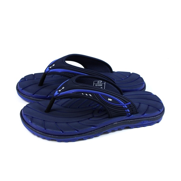 G.P 經典款VII-中性舒適夾腳拖鞋G1533-23 寶藍色【S.E運動】