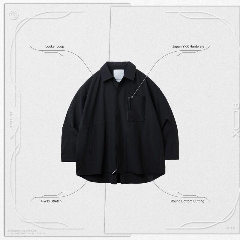 Goopi 全新 2號 黑色 孤僻 D-9S “Divisor” Functional Pocket Shirt