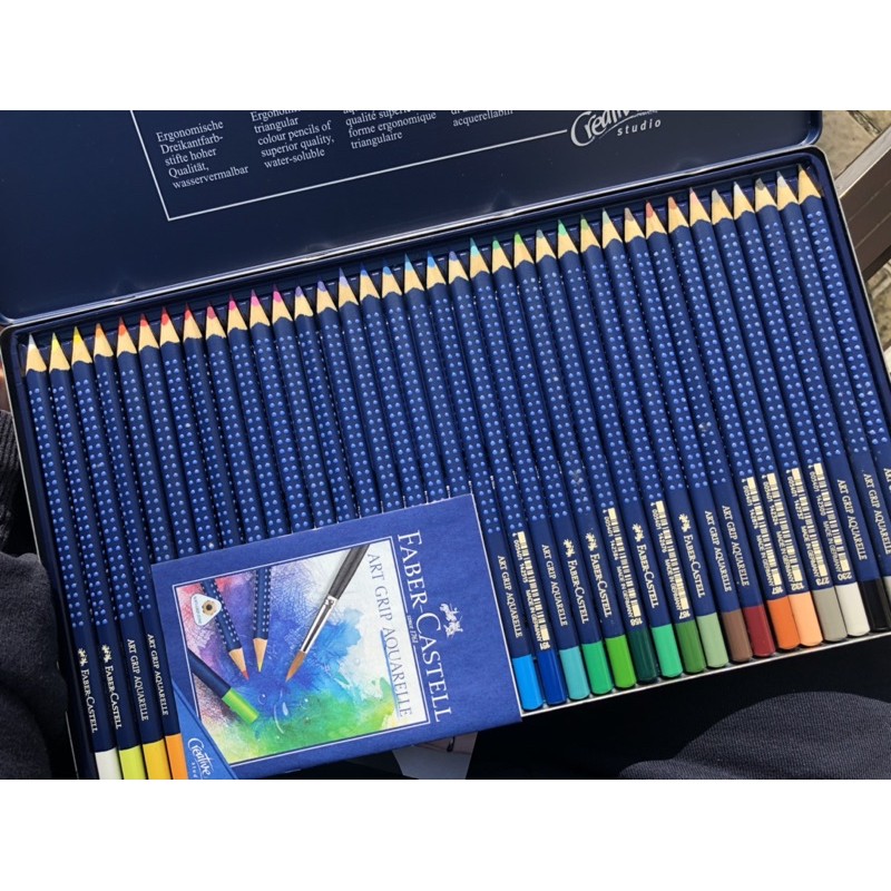 德國 輝柏FABER-CASTELL水彩色鉛筆36色 藍盒