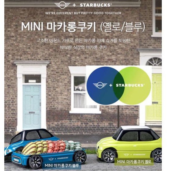 小花買什麼【現貨】韓國星巴克 x Mini Cooper聯名餅乾小車 Mini Cooper鐵盒珍藏