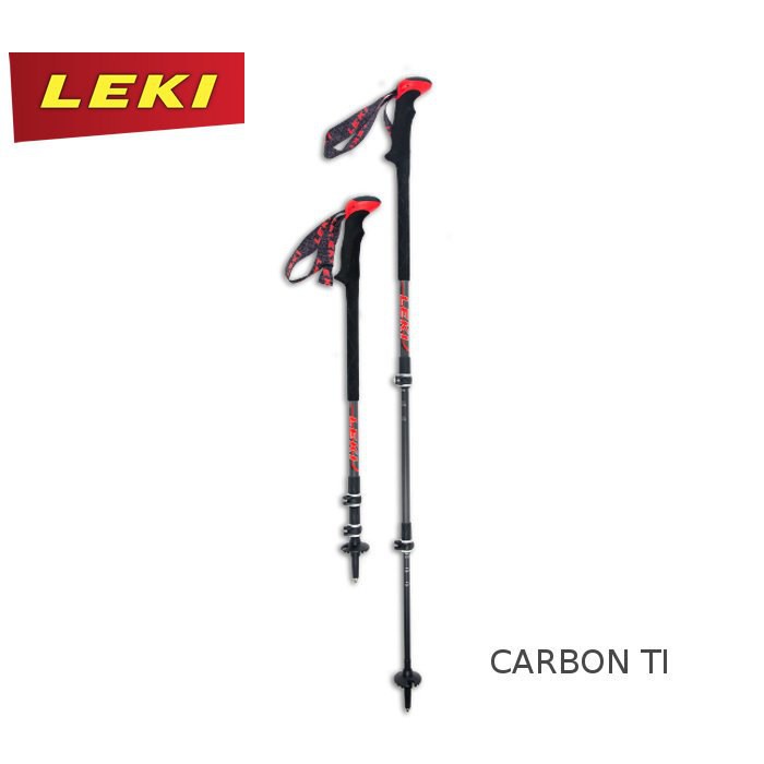 LEKI Corklite Carbon Ti 輕量碳纖維泡棉長握把 Speed Lock 2 登山杖 6432160