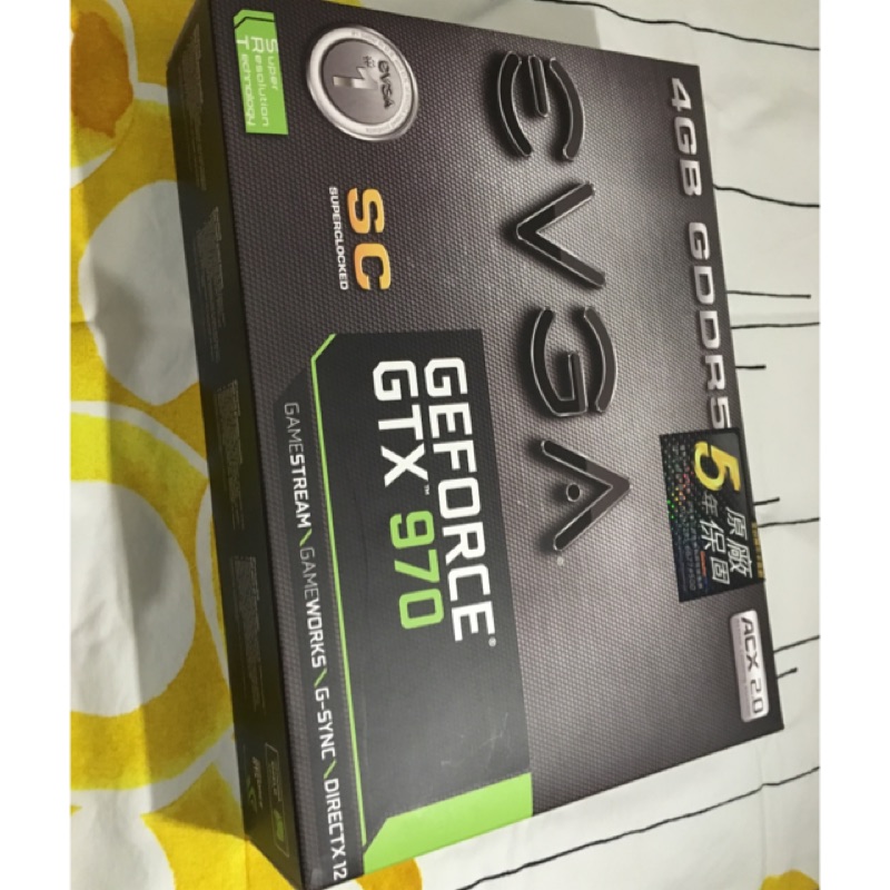 EVGA GTX970 SC 4G 強化背板 艾維克 顯示卡 八成新 保固內 電競