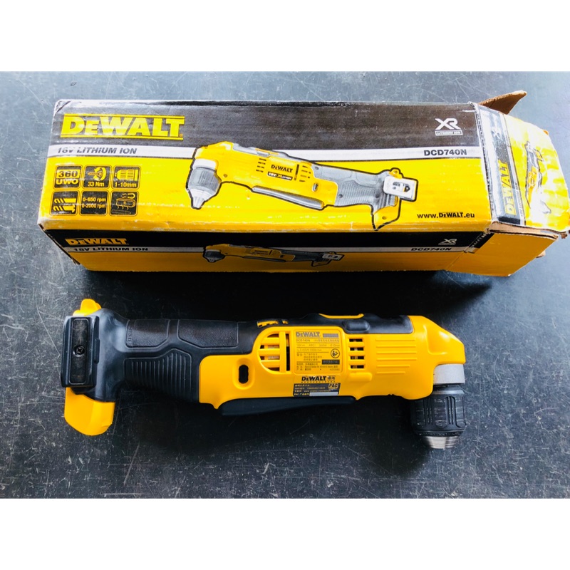 得偉Dewalt DCD740N 18V 20V鋰電直角電鑽 空機含原廠盒裝 XR超鋰電 90度 996 887 角鑽