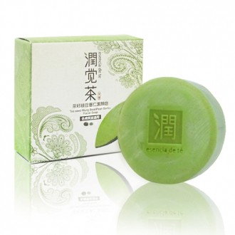【茶寶 潤覺茶】 茶籽綠豆薏仁潔顏皂100g