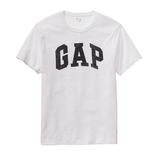 美國百分百【全新真品】GAP T恤 T-SHIRT 短袖 上衣 LOGO 圓領 純棉 XS S M號 男 白色 F012