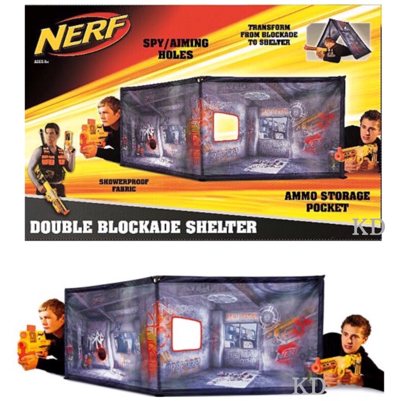 🌟全新現貨 NERF 實用配件 DOUBLE BLOCKADE SHELTER 戰術掩體 分隊遊戲配備 露營可用