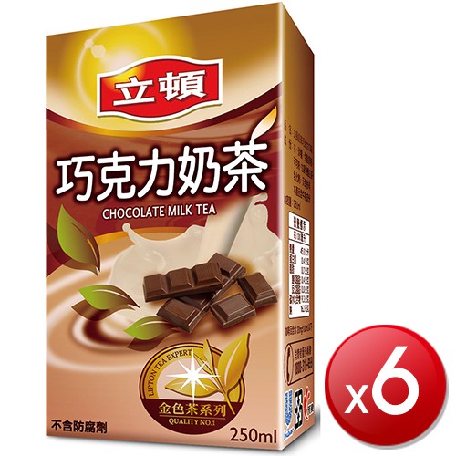 立頓 巧克力奶茶(250mlx6包/組)[大買家]