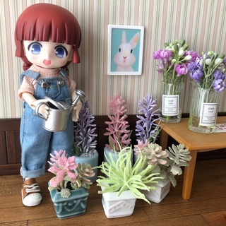 🎪樂寶屋🎪花盆、盆栽☁️森林家族模擬家具配件娃娃屋場景適用