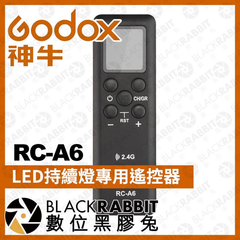 【 GODOX 神牛 RC-A6 LED持續燈專用遙控器 】ML60 持續燈 16頻道 SL150II Bi 數位黑膠兔