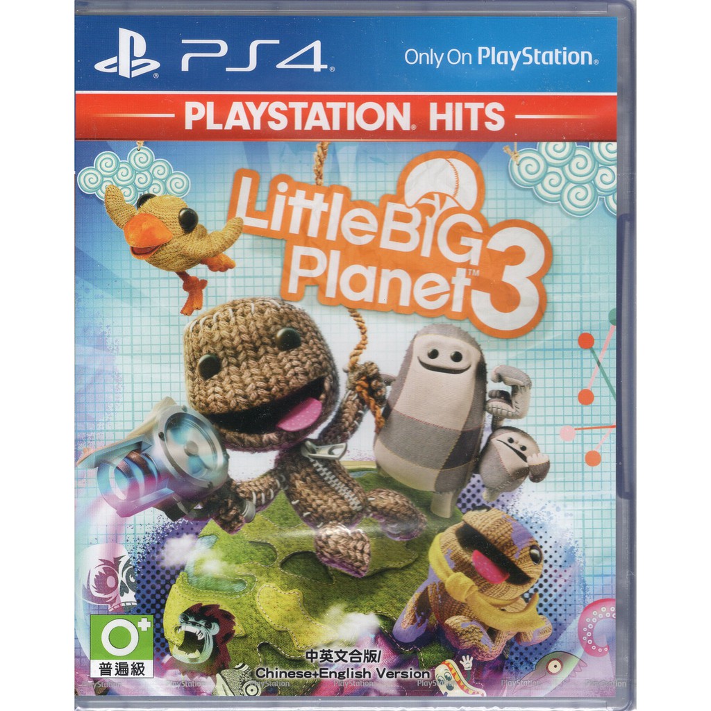 PS4 遊戲 PlayStation Hits 小小大星球 3 LittleBigPlan 中文亞版【魔力電玩】