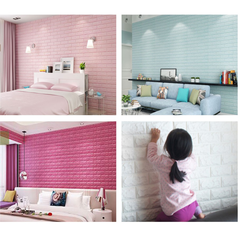壁紙 立體壁貼 🇹🇼現貨70x77cm 加厚 防水 壁癌可貼 自黏背膠 磚紋 3D壁貼 裝潢