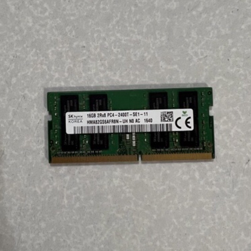【 SK 海力士 hynix】 DDR4 2400 16G RAM 筆記型電腦記憶體 (二手)