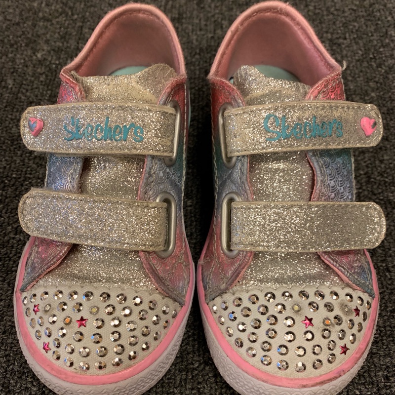 Skechers 女童 發光 休閒鞋