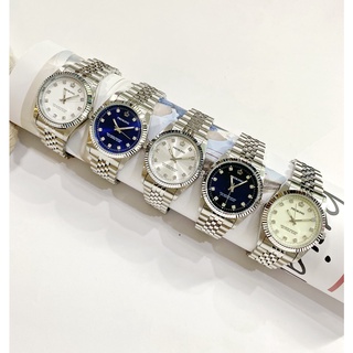經緯度鐘錶PROKING皇冠蠔式鑽錶 日本機芯/臺灣組裝/石英錶/不鏽鋼帶/整點鑲鑽 閃亮時尚高貴/大小錶4025鑽綜合