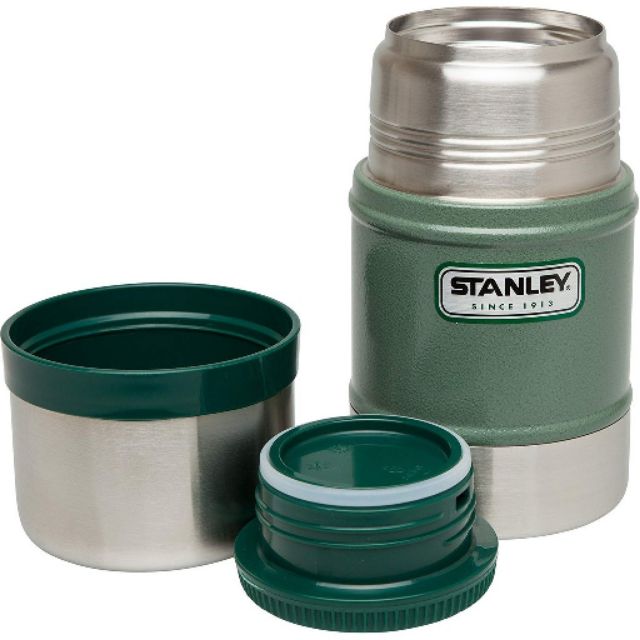 Stanley經典系列不鏽鋼真空保溫食物悶燒罐17oz/ 502ml錘紋綠 美國空運來台保證正品