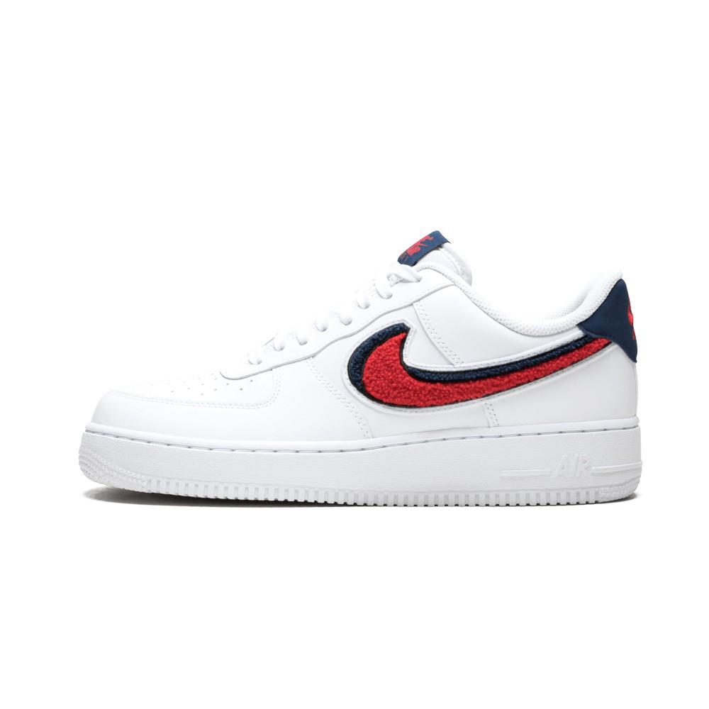 air force 1 low lv8 red white blue