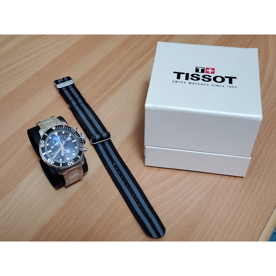 Tissot Seastar 潛水錶 藍黑鋼帶(已約定特定賣家 非當事人勿下標)