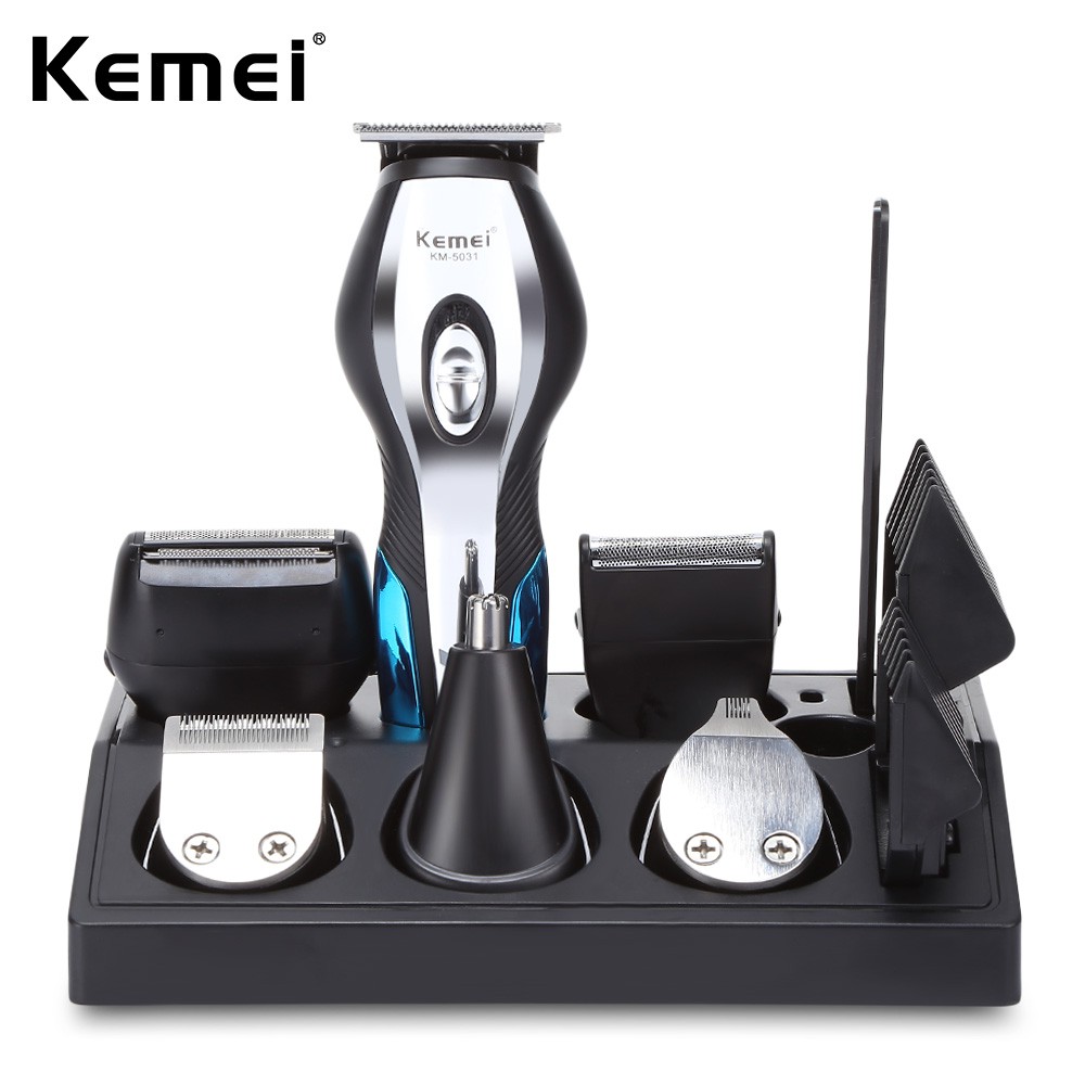 Kemei-5031 6合1電動理髮器修剪器可充電鬍鬚剃須刀