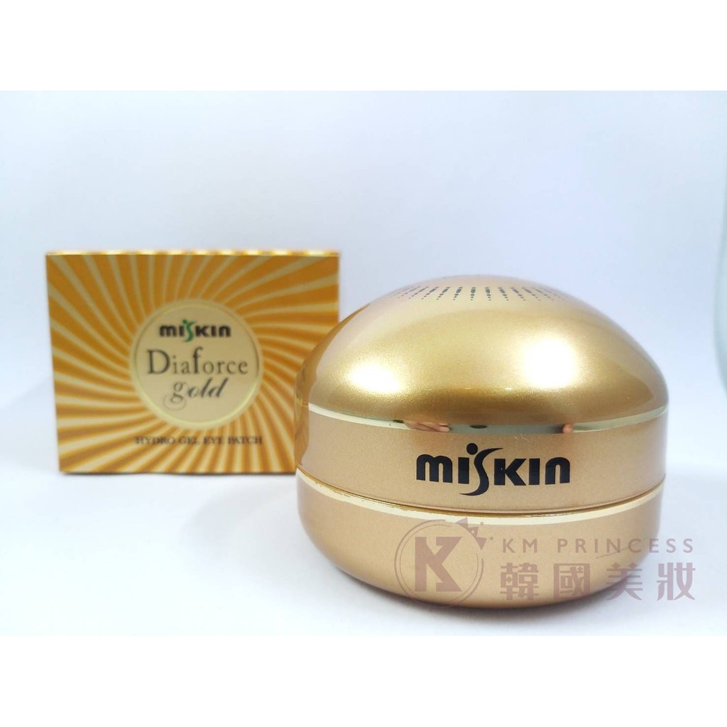 韓國代購 Miskin Dia Force 第二代貴婦眼膜 Gold /金箔鑽石Gold貴婦眼膜金盒/黃金眼膜升級新包裝