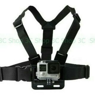 GoPro 副廠配件Hero 2/3+/4胸前支架/胸帶式綁帶固定座/胸部束帶 快拆/快裝安裝卡扣/雲臺 SJ4000