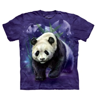 【現貨】【摩達客】美國進口The Mountain 熊貓群 純棉環保短袖T恤
