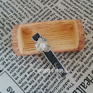 肉包媽手作飾品 現貨 楓葉珍珠髮夾