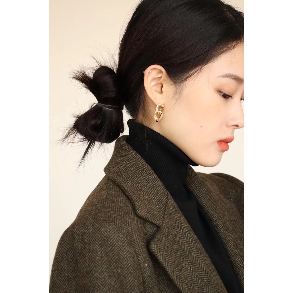 現貨✨CarryMe Accs 韓國東大門飾品 ↠緊扣↞ 喬妹同款 時髦金屬鏈條耳環