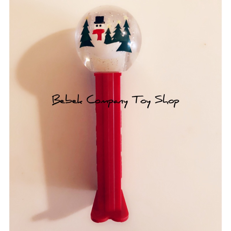 美國🇺🇸 vintage pez 貝思 皮禮士 糖果盒 給糖器 絕版玩具 聖誕節 透明 雪球 crystal