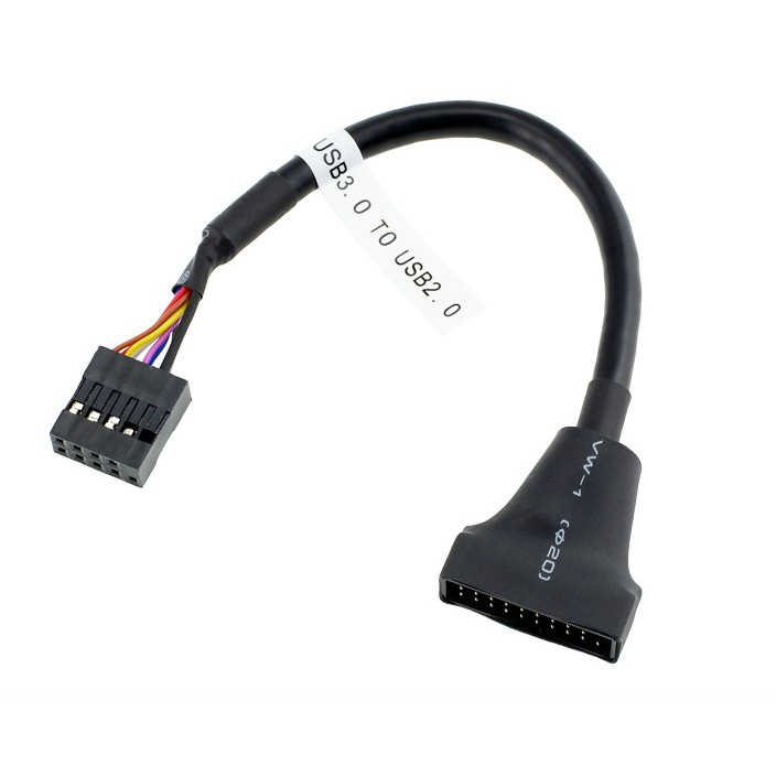 【台灣當日發貨內附發票】【電子線材／轉接線】USB3.0(公) 轉 USB2.0(母) 轉接線 19pin 轉 9pin