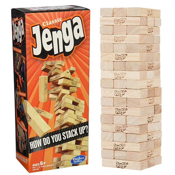 安全無慮💯原廠公司貨🌈孩之寶 Jenga 經典層層疊 桌遊 兒童益智玩具 疊疊樂 親子遊戲