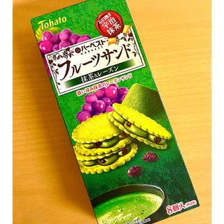 Tohato 東鳩石臼磨宇治抹茶葡萄夾心餅8入 葡萄夾心餅 宇治抹茶