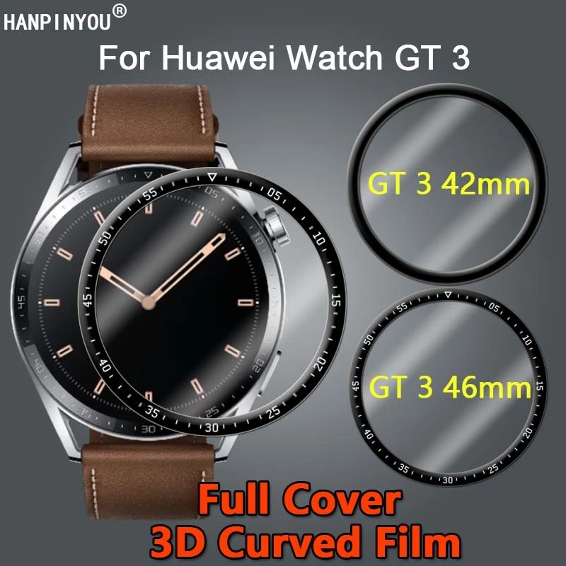 華為watch GT3 46mm GT3 Pro 42mm GT2 GT 3 2 Pro全覆蓋軟膜屏幕保護膜非鋼化玻璃三