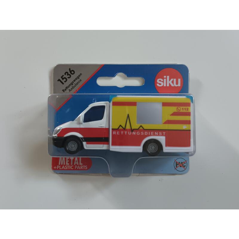 SIKU 1536 Rettungswagen Ambulance 救護車德國合金車風火輪多美小汽車9102 | 蝦皮購物
